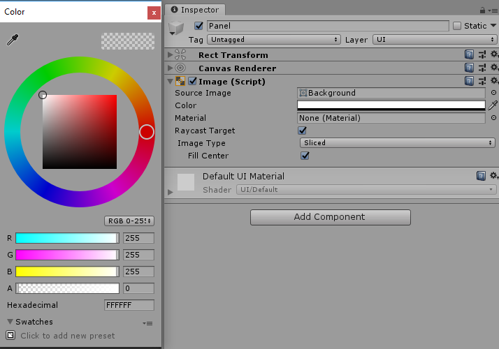 Setting Canvas alpha color to 0